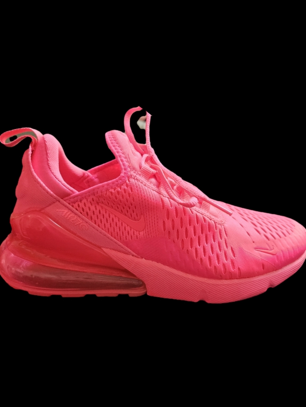 Nike Air Max 270 Neon Pink Sneaker Shoe Sz 8 - Picture 3 of 11